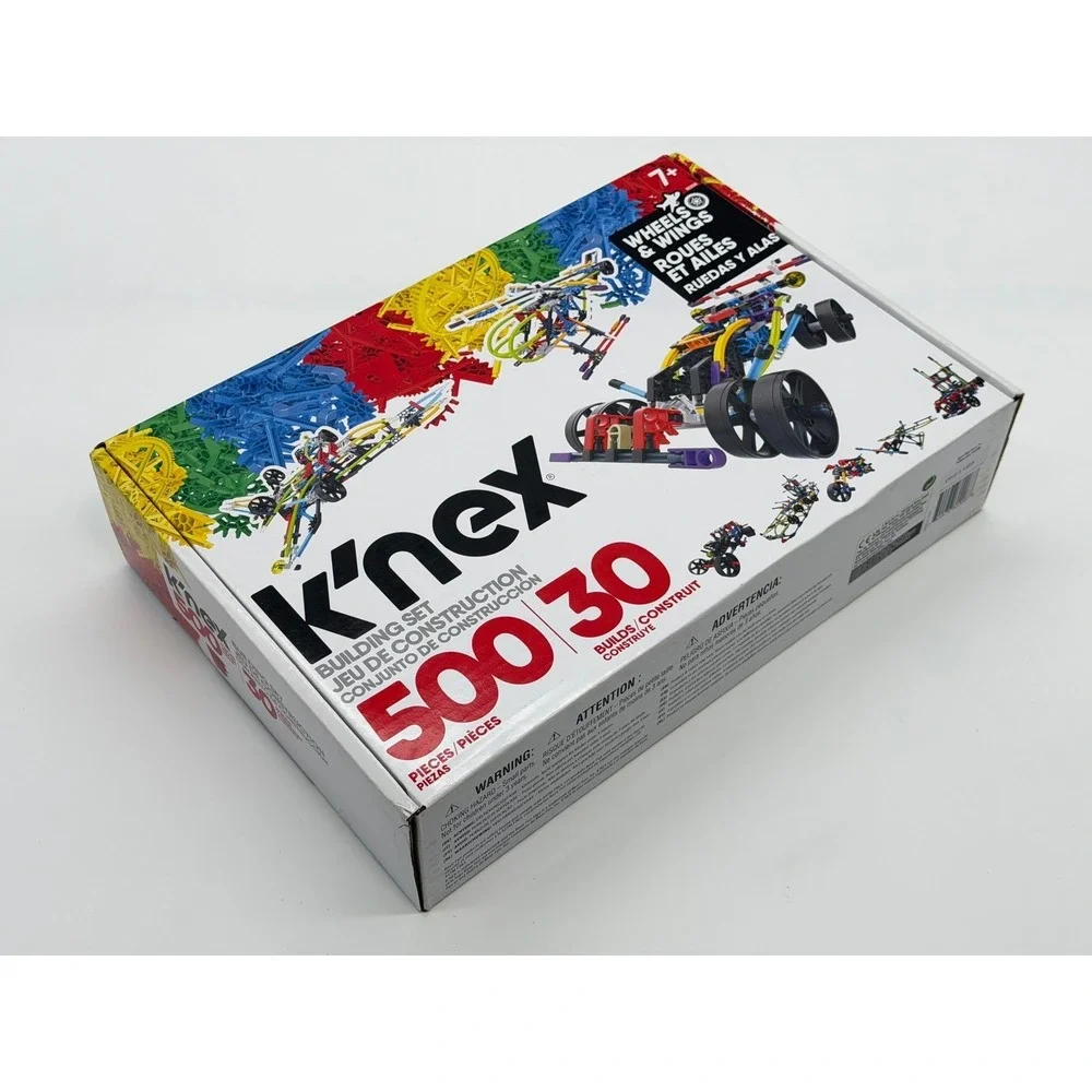 KNEX‎ Wheels & Wings Building Set 500 Pieces 30 Models 80208 STEM Toy Kit